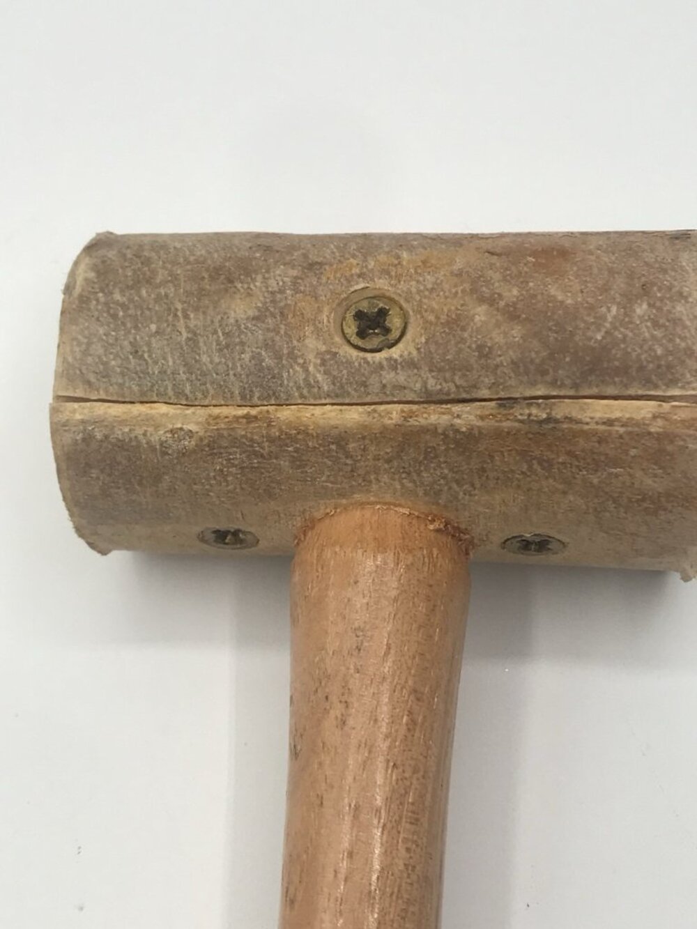 Vintage Garland Rolled Rawhide Mallet Leather working Hammer Saco MAINE - Picture 5 of 8